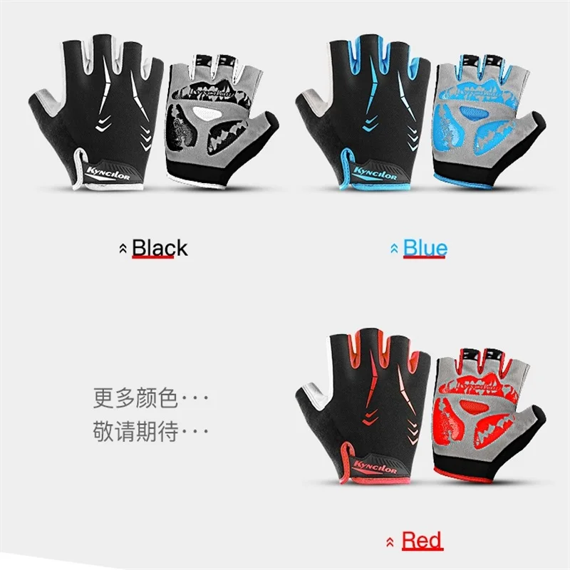 Men's cycling gloves Half Finger Breathable Anti Skid Gloves For Sports Riding Bicycle Guantes Shockproof Pads Cucling Gloves