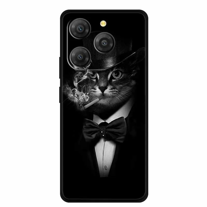 Black Lion & Wolf Silicone Soft Phone Case - Sleek Back Cover