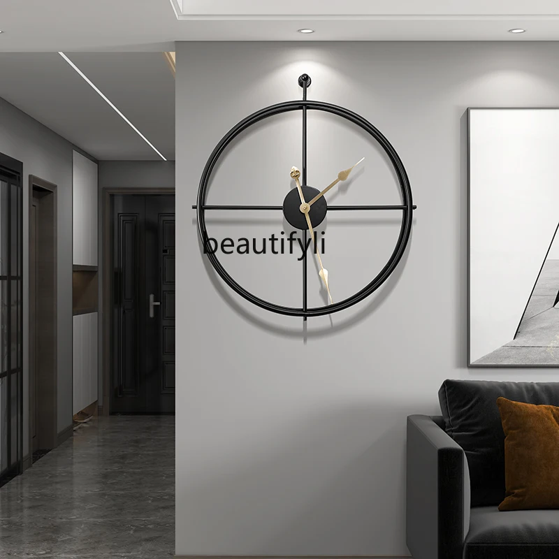 

zqLight Luxury Wall Clock Mute Quartz Clock Large Clock Living Room Creative European Modern Fashion Clock Bedroom