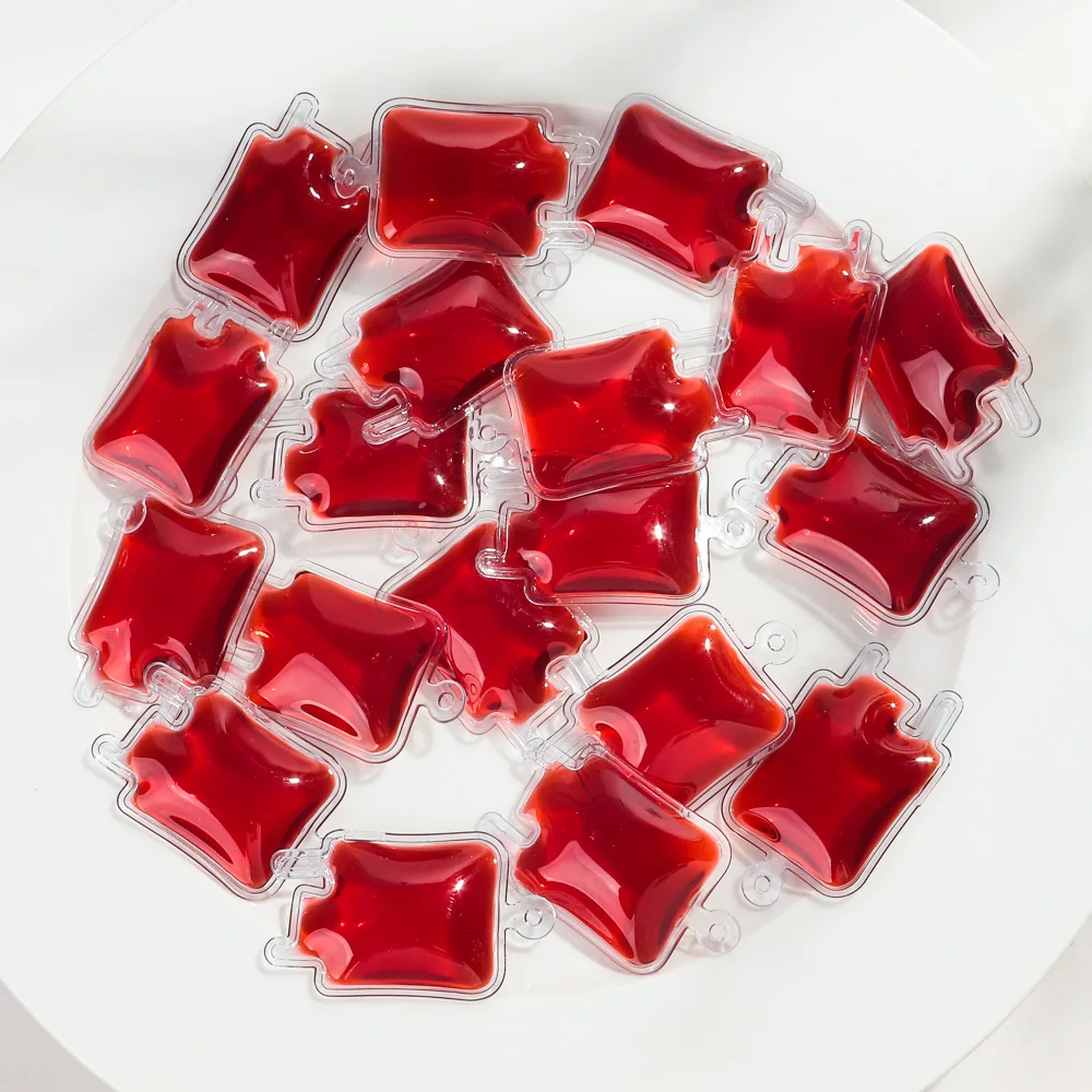 33x58mm Halloween Gothic 3D Blood Bag Acrylic Charms Pendant For DIY Jewelry Making Keychain Earring Accessories 5pcs