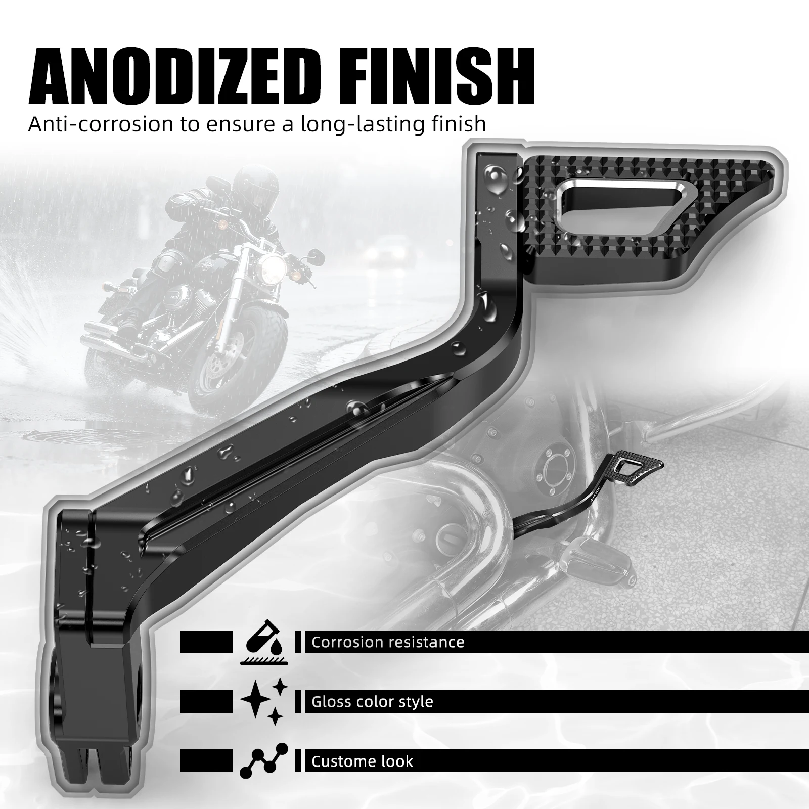 Für Harley Dyna Low Rider FXDL 1993–2012, hinterer Bremspedalhebel, Super Glide FXD FXDC Street Bob FXDB Fat Bob FXDF 2008–2017 – Detail 17