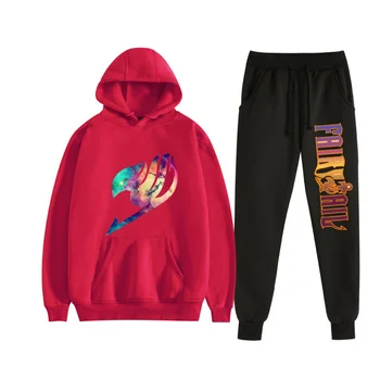 2025Fashion العصرية أنيمي طباعة مقنعين البلوز مجموعة عالية الجودة فضفاضة عادية شخصية مقنعين البلوز مجموعة 5