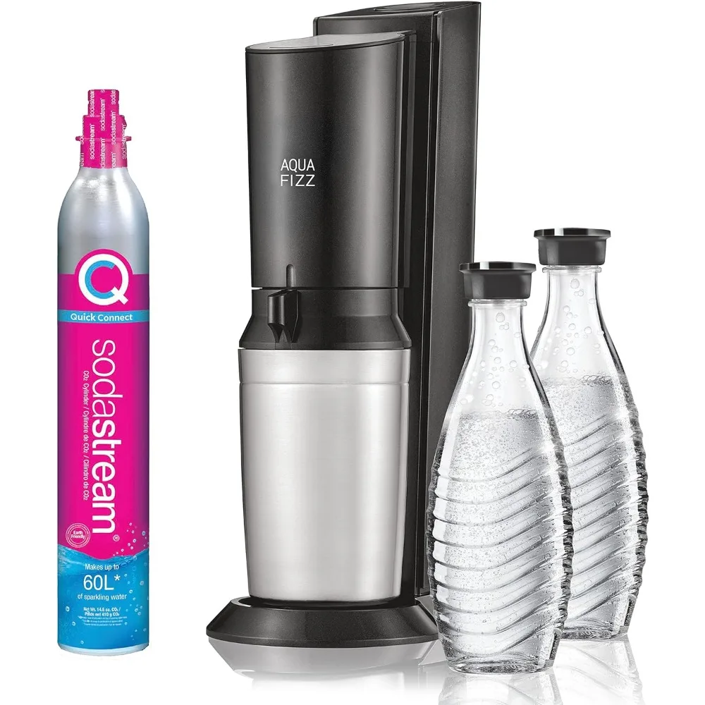Aqua Fizz Sparkling Water Machine Co2 & Glass Carafes