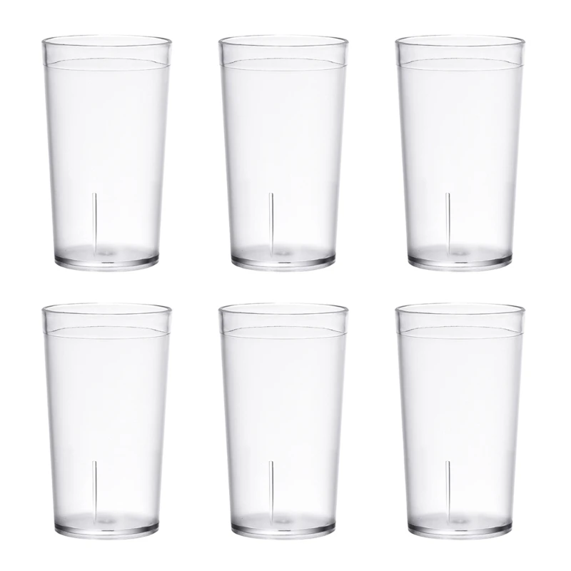 

M5TF 6 шт небьющиеся стаканы для сока небьющиеся пластиковые питьевые чашки для молока, шампанского, пивная кружка, кухонный бар, вечерние