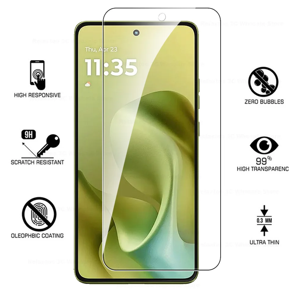 Premium Screen Protector Set: 2-Pack Tempered Glass Film for Motorola Moto G86 Power
