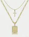 Gold Letters Cross N