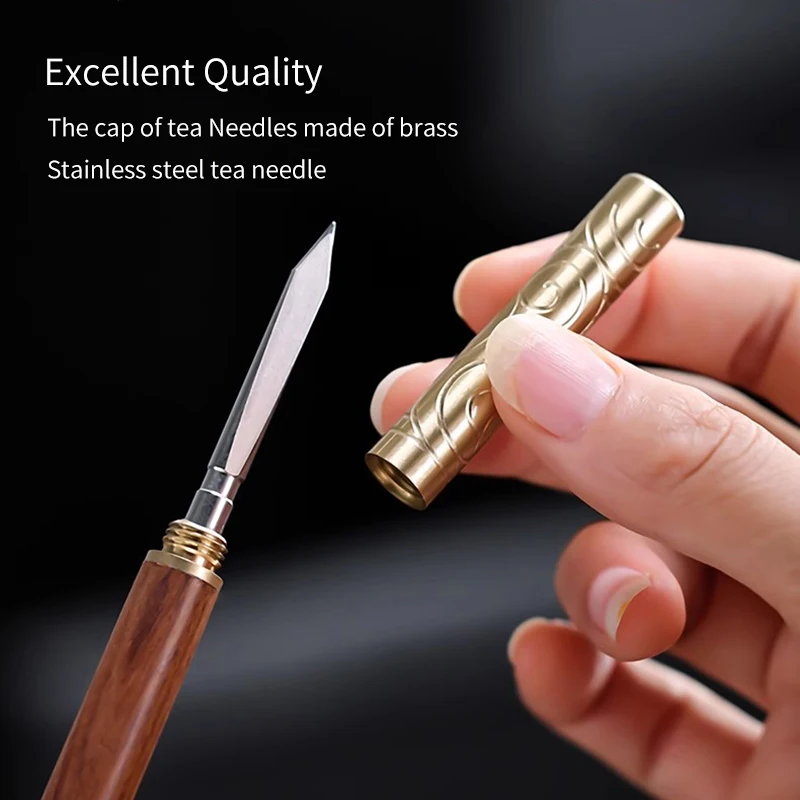 Tea knife Needle Puer Cutters Cone Chinese Kung Fu Tea Ceremony Teasets Brick Tool Accessories Wukong JinGu Bang