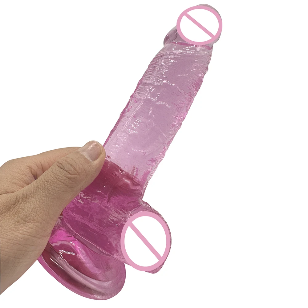 Dildo Realistic For Women 7.1inch Long Soft Jelly Dildo Suction Cup Penis Female Masturbation Fake Dick 18+ 3.9cm Thick dildo.