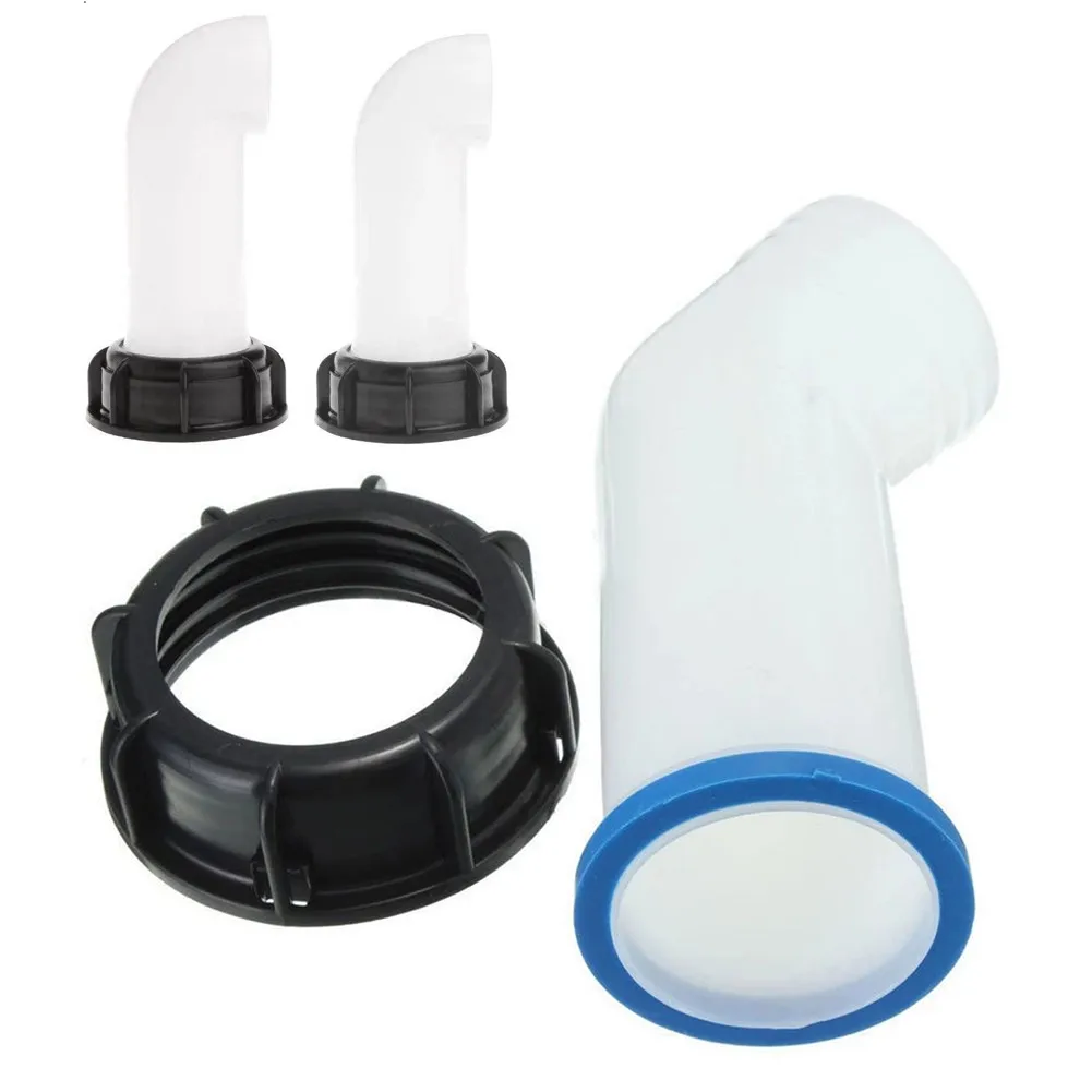 

2inch Extens Drain Spout Hose 1000L IBC Water Tank Nozzle Tap Cap Valve Fitting 2inch Drain Pipe/Bend Tube Tons Barrels Valve