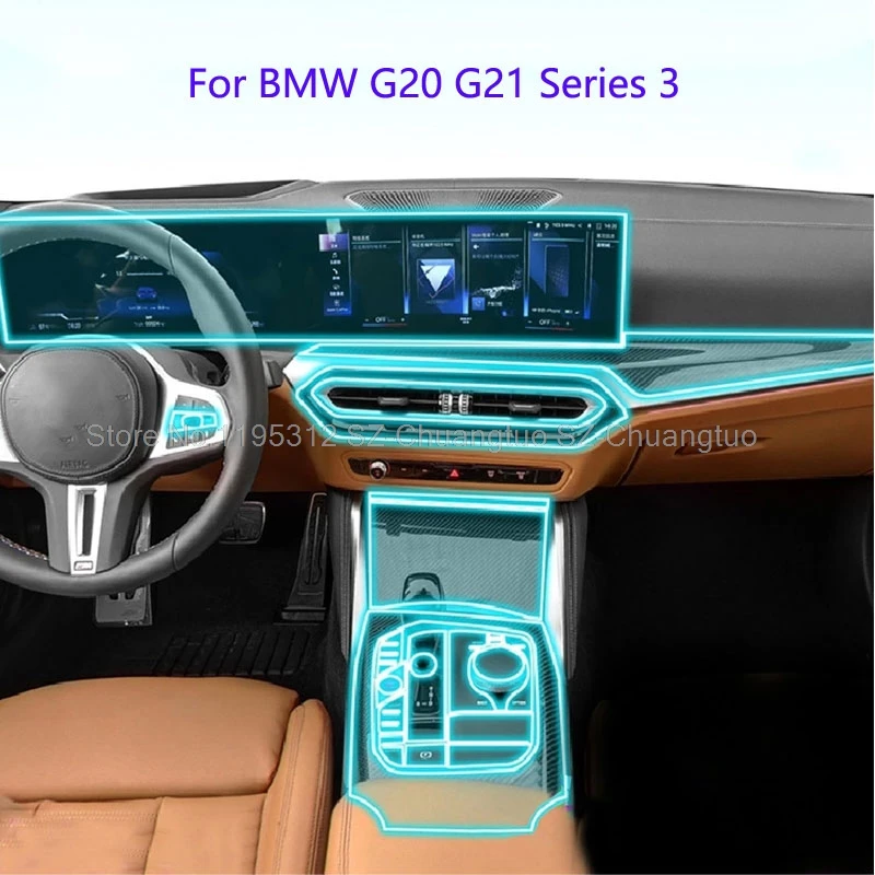 

Фотоаксессуары для BMW G20 G21 Series 3 2023, прозрачные аксессуары для ремонта салона автомобиля, защита от царапин