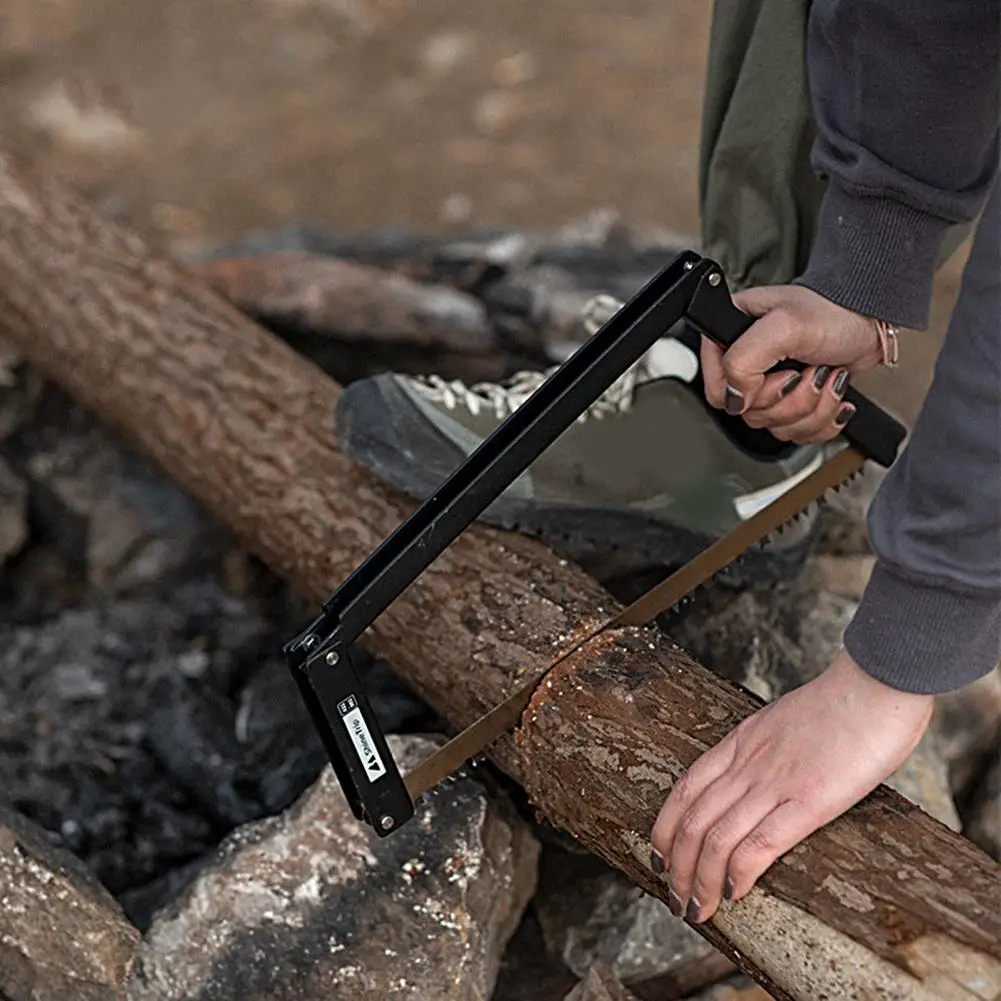 Sierra plegable a mano de hoja curvada, sierra de mano de 11.4 pulgadas  para campamento de madera, sierra de mano de hoja curvada para cortar  ramas, sierra de poda de supervivencia hecha