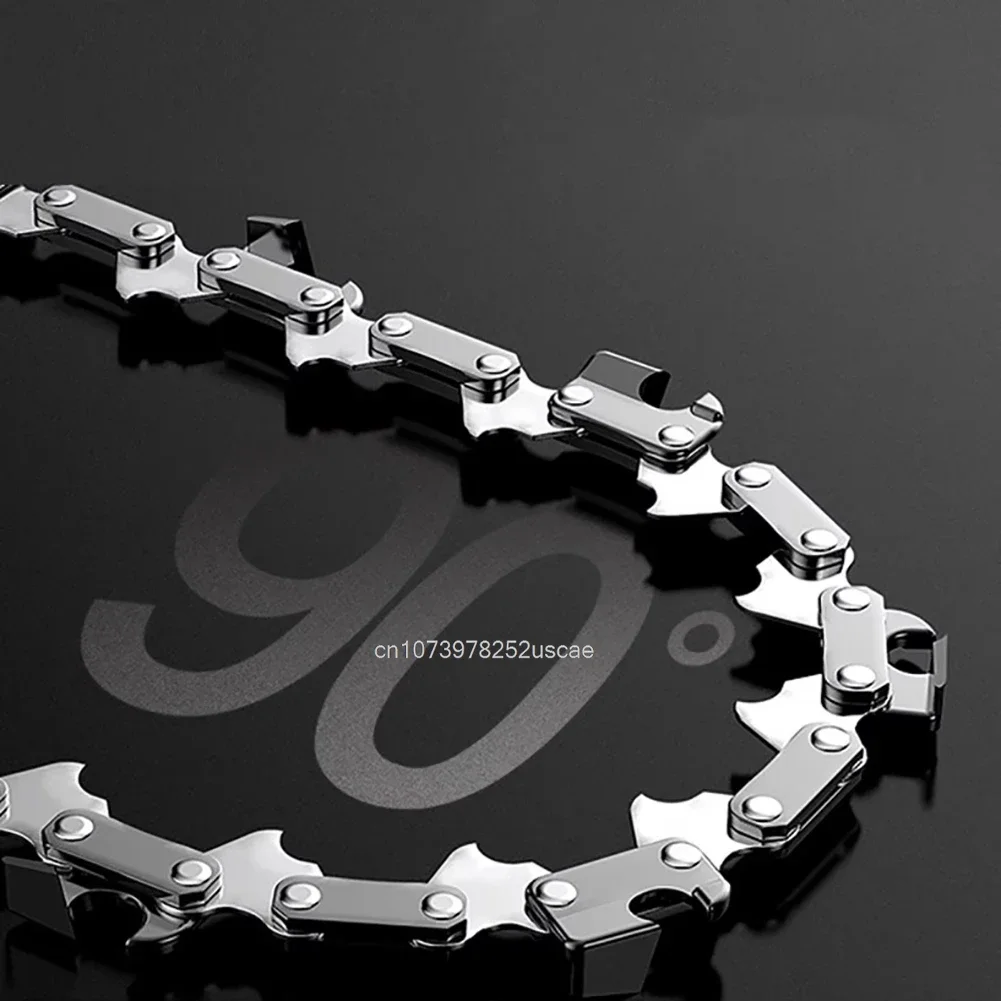 2 Catene Motosega 4 Pollici + Guida - 28 Maglie, Passo 1/4LP, Per Mini Motoseghe - Foto 3