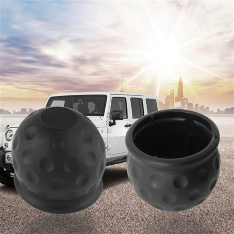 Universal Tow Bar Ball Cover Cap Trailer Ball Cover Tow Bar Cap Hitch Trailer Towball Protect Car Accessories trailer ball cover tow bar ball cover