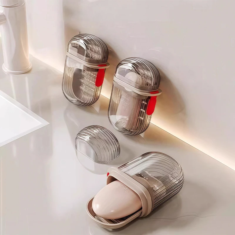 Compact and Durable Travel Toiletry Holder Set - Sealed and Dust-Proof Bathroom Storage Solution