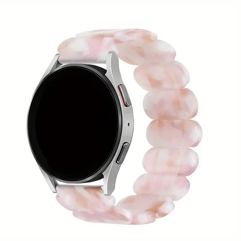 Sleek Resin Elastic Ring Strap - 20mm/22mm