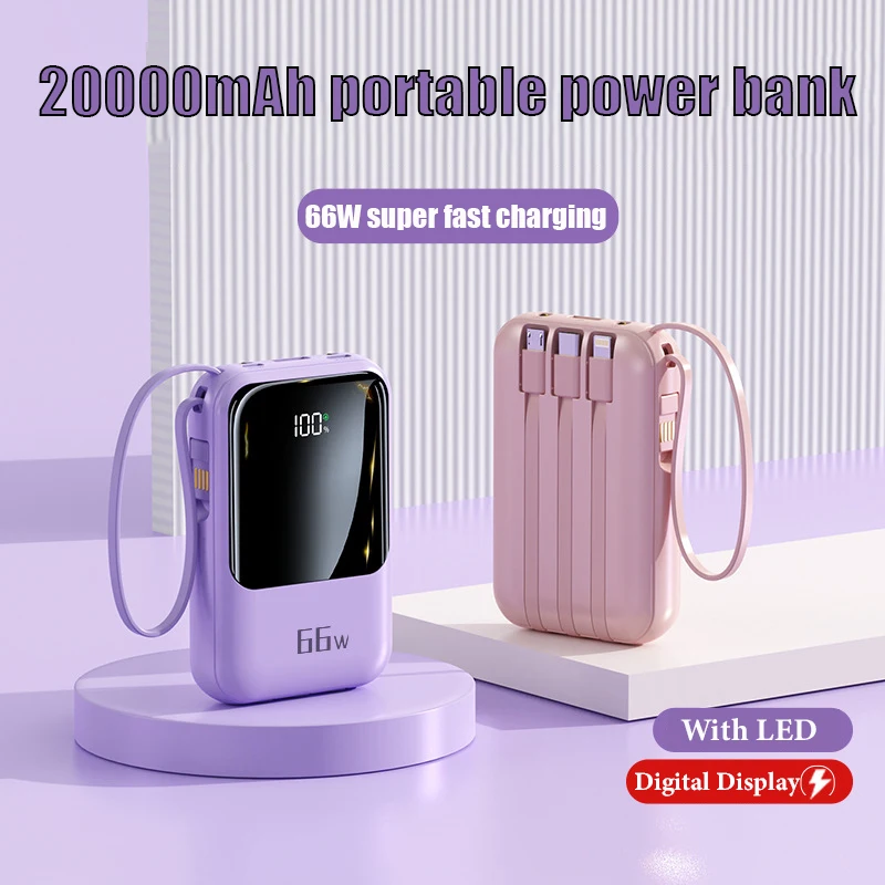 

Внешний мини-аккумулятор на 20000 мА · ч, 66 Вт, 20 Вт