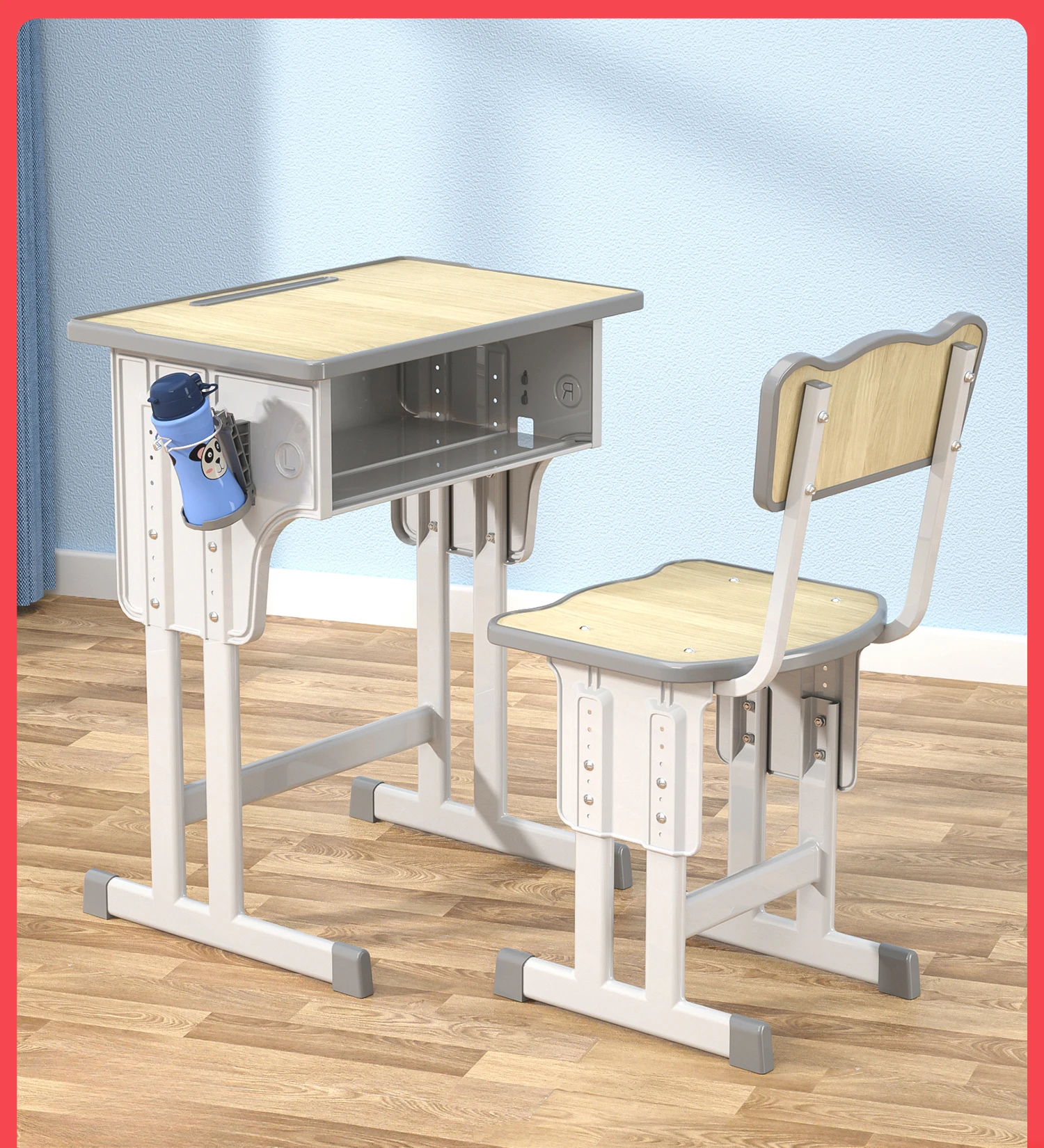 children's-study-desk-household-writing-desk-boys-and-girls'-desk-chair-set-adjustable