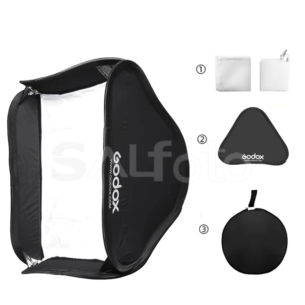 Original Foldable Softbox for Bowens Flash Holder Mount - Multiple Sizes Available