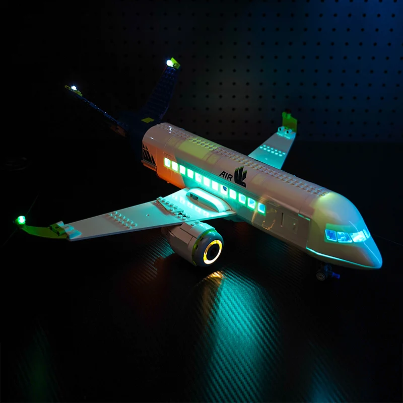 Lazishi Led Light 60367 Set Adatto Per Blocchi Di Costruzione Di Aeroplani Passeggeri (Solo Accessori Di Illuminazione Inclusi)