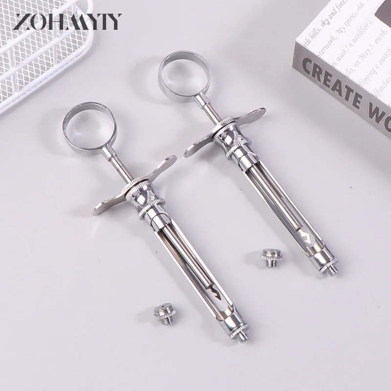 

Dental Stainless Steel Syringe Hooks Tips Tools With 2 Heads 1.8ml Oral Material
