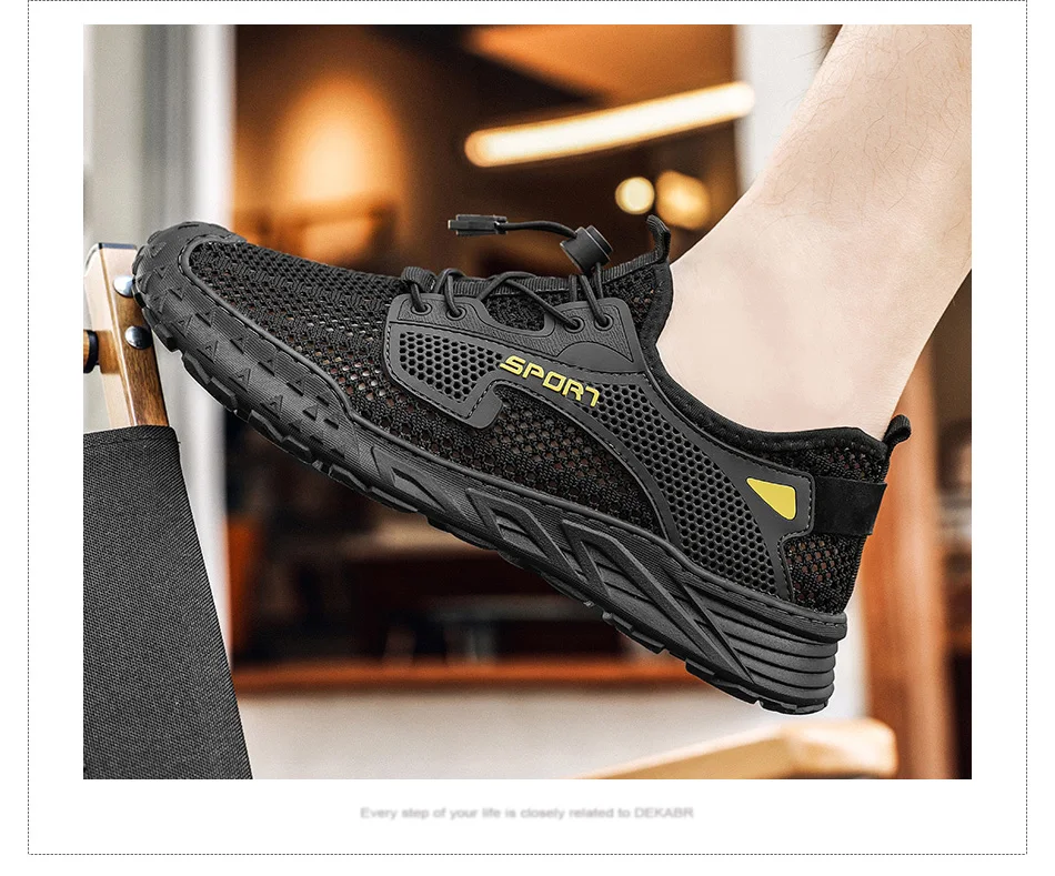 Summer Fashion Men's Casual Shoes Breathable Mesh Non-Slip Soft