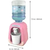 Mini Children Dual Water Dispenser Toy Cute Cold/Warm Water Juice Milk Drinking Fountain Simulation Cartoon Kitchen Toy for Girl 6