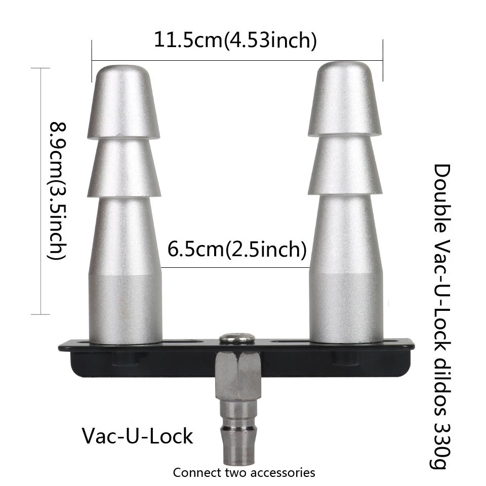 BUXP hine Adapter Vac-U-Lock Aufsätze Quick Plug Turn 3XLR Anschlusskopf Metalldildo Sexspielzeug für Frauen und Männer_voghion.com