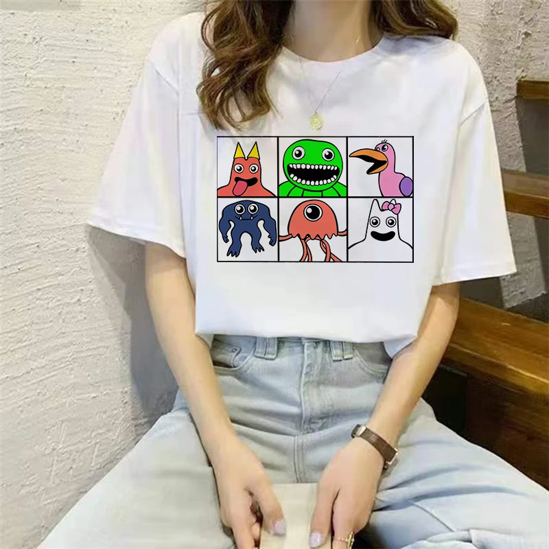 

Women T-shirt Cotton Anime Garten of Banban T Shirts Kawaii Cartoons Casual Clothes Oversized Harajuku Short Sleeve Streetwear