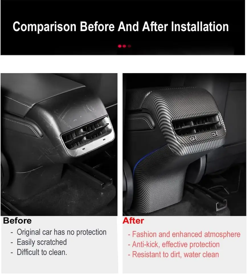 YEE PIN Armsteun Tesla Model 3 Model Y 2018-2022 2023 Armsteun Cover Middenconsole Cover Model y Armsteun Bescherming Model 3 Accessoires Model y 2023