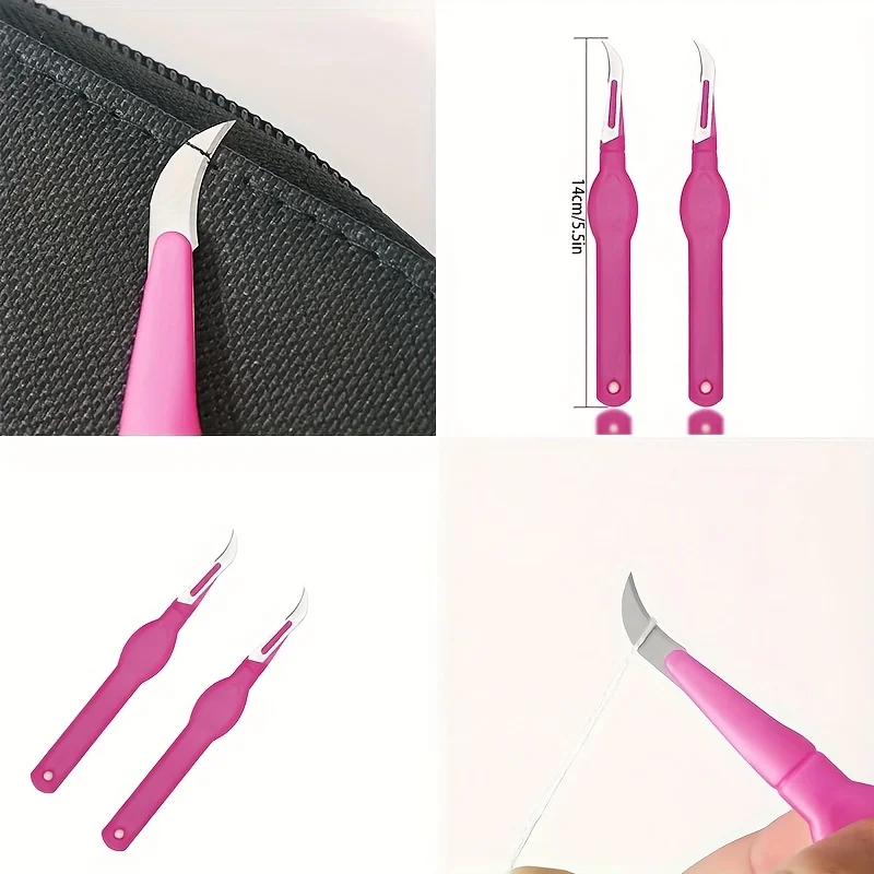 1pc 바느질 솔기 리퍼 플라스틱 손잡이 솔기 리퍼 솔기 리퍼 스레드 커터 봉제 공예 바느질 도구