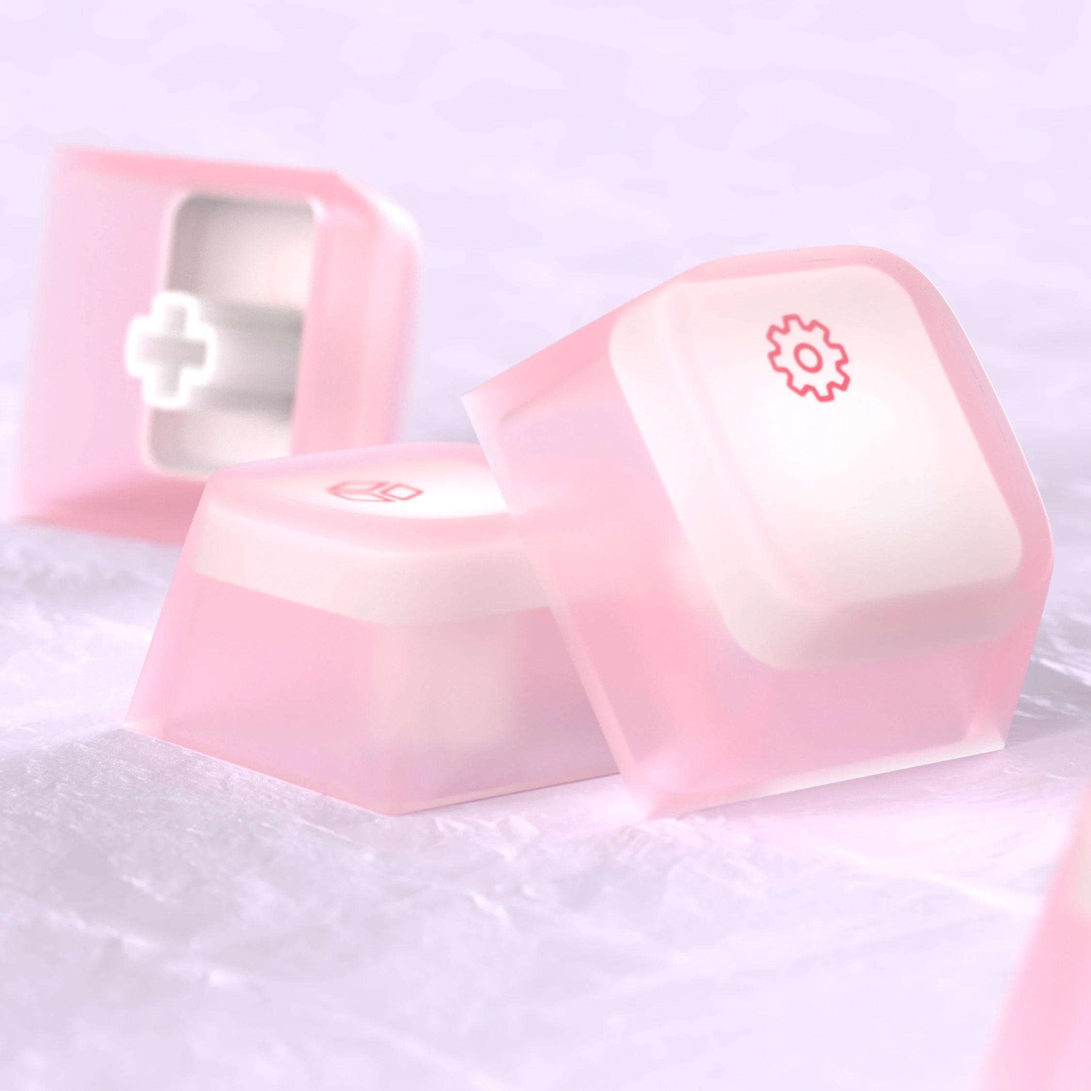 Ciy-nogi-cap Chave de Silicone 113 Chave Roxo Rosa Verde Compatível com 61 87 104 108 Teclado Mecânico