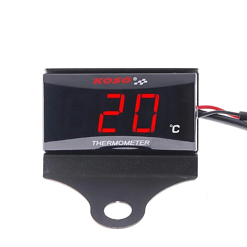 Indicatore di temperatura dell'acqua del motociclo Display a Led digitale  universale Koso Meter per adattatore sensore termometro Yamaha MT 07 NMAX  BWM - AliExpress