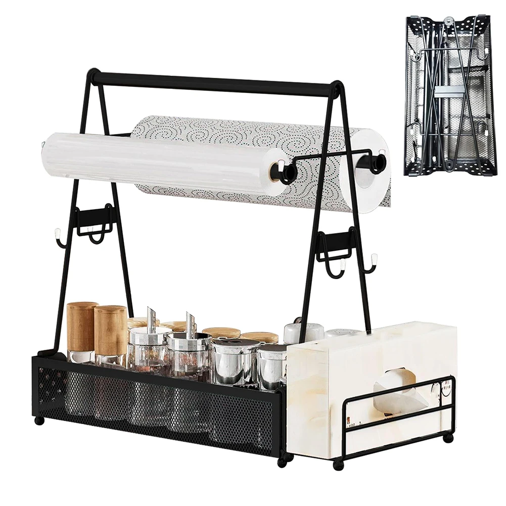 

Seasoning Shelves Metal BBQ Box Paper Towel Holder Number Of Pieces Package Content Seasoning Grill Storage Rack