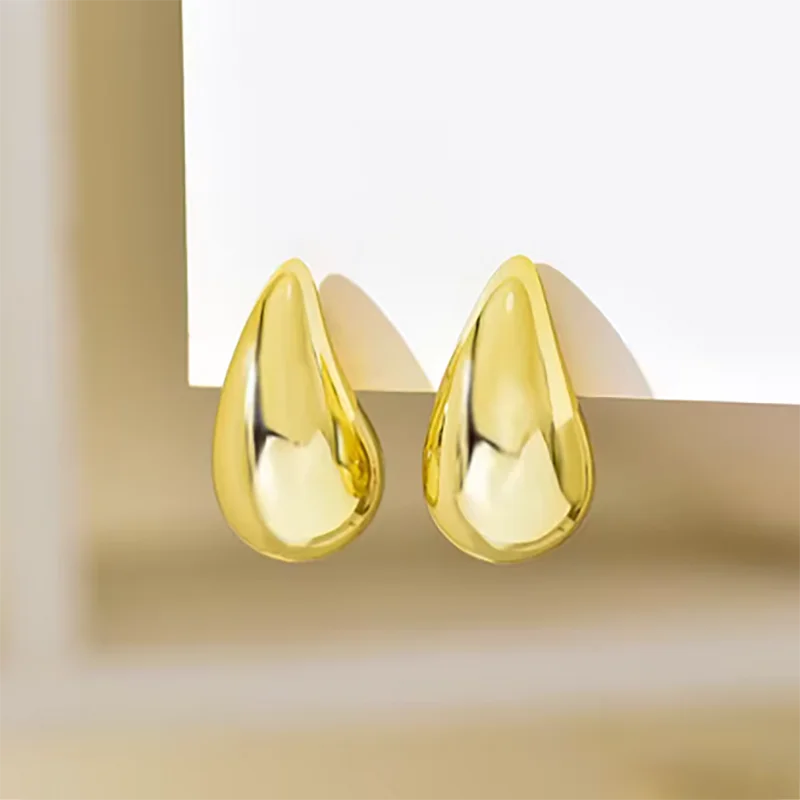 Gold Earrings Vintage Water Drop Women Jewelry