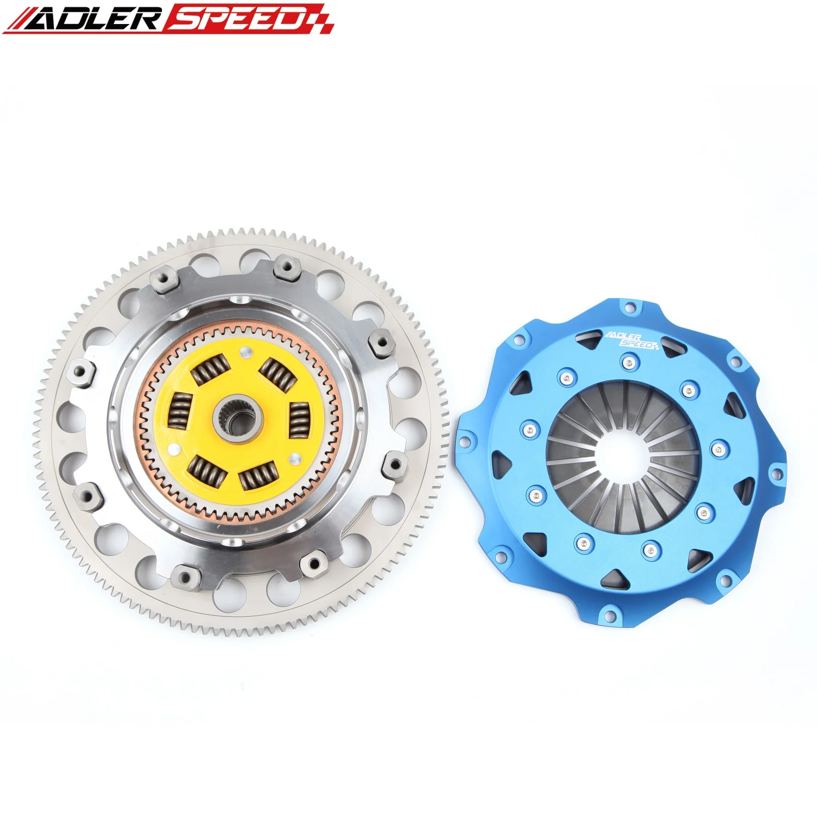ADLERSPEED 215MM 8.5인치 스프링 클러치 트윈 디스크/ 레이싱 트윈 디스크 클러치 & 플라이휠 (혼다 어코드 프렐루드 H22 H23 F22 F23 용)