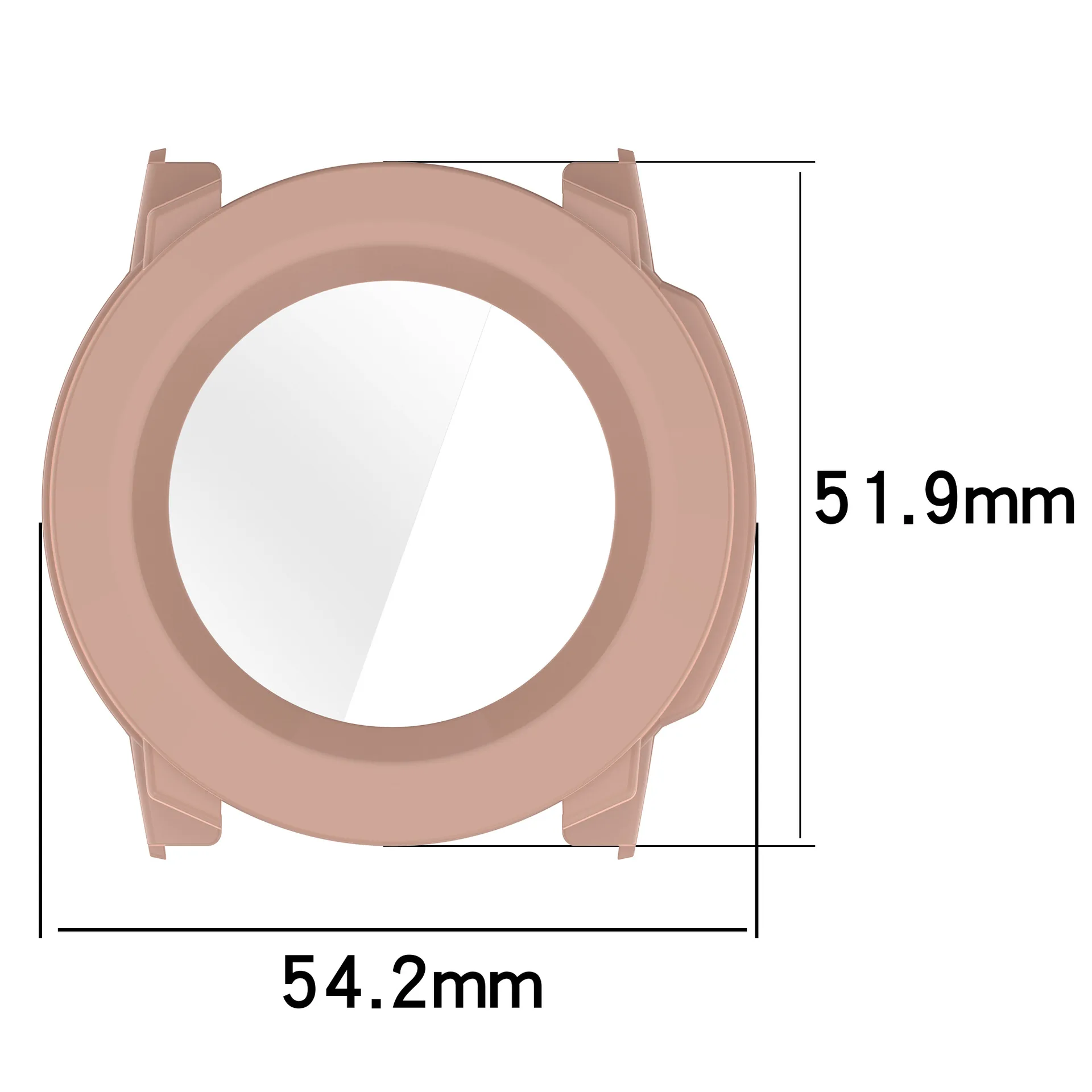 Tempered Glass Screen Protector & Bumper Cover for Smartwatch - Durable Case Accessories