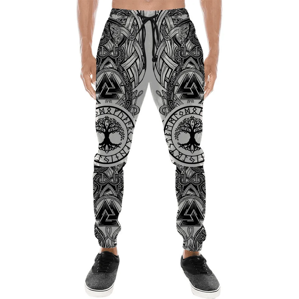 Long Trousers Odin Raven Tattoo 3D Printed Men Sweatpants Vintage Street Pants Harajuku Y2k Fashion Casual Joggers Man Clothing 2