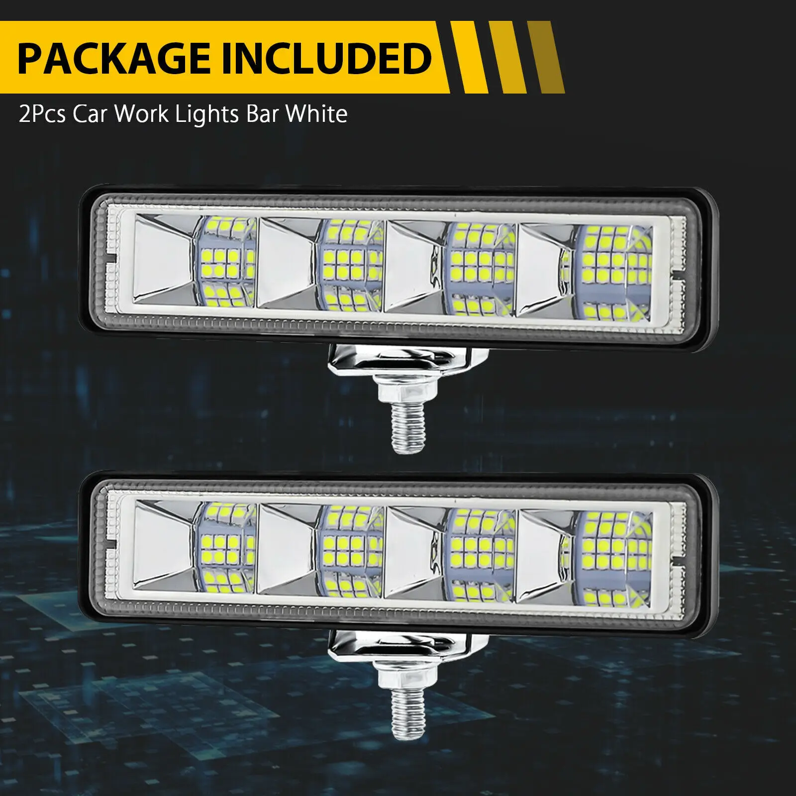 72W LED Work Light Bar (2Pcs) 2