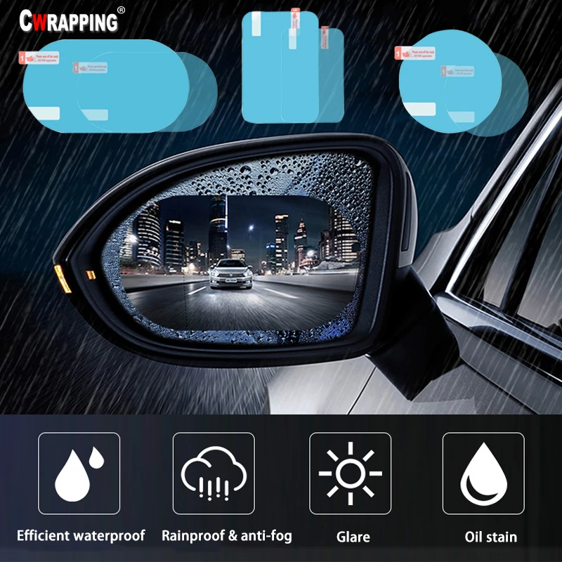 Rearview Mirror Protective Film Anti Fog Window Foils Rainproof Rear View  Mirror Stickers Screen Protector Car Accessories With Package From 0,5 €