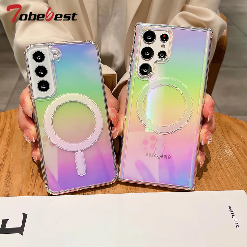 Gradient Magnetic Wireless Charging Case with MagSafe Technology