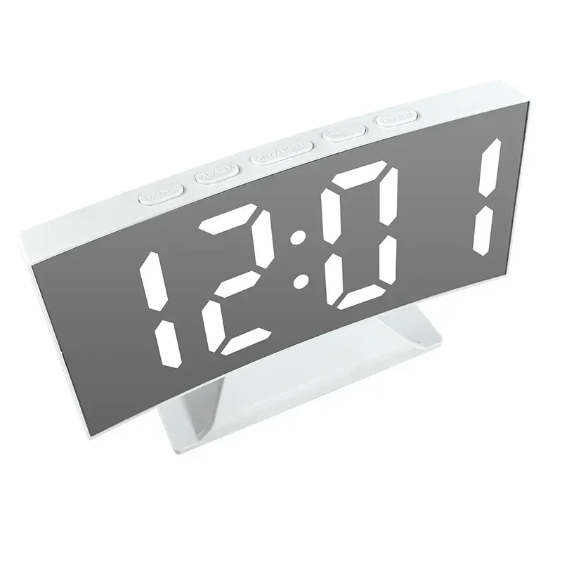 Digital LED Alarm Clock with Temperature Display