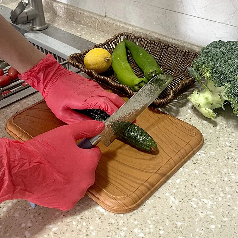Multi-color Disposable Gloves Household PVC Cleaning Gloves Suitable for Pet Cleaning Food Handling Home 50PCS