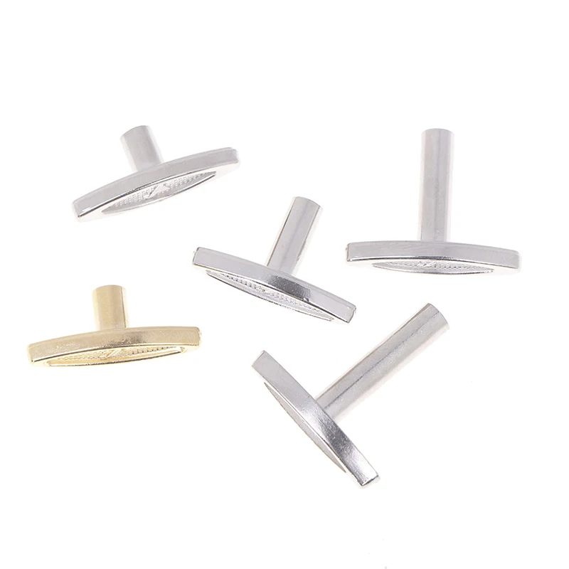 Musical Box Wind Key Music Box Mechanism Musical Rotating Knobs Clockwork Music T Shape Bar Replacement Winder 2pcs