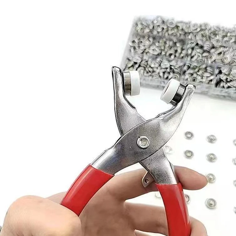 금속 스냅 버튼 패스너 프레스 스터드 플라이어 도구 액세서리, DIY 의류 청바지 가방 클립
