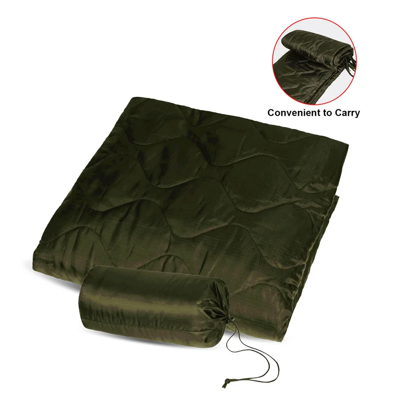 Woobie Blanket, Thermal Insulated Military Poncho Liner, Water-Resistant, Portable, Insulation - View #7