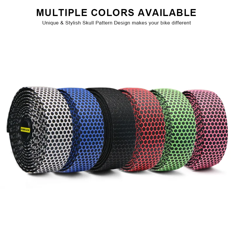 Bike Handlebar Tape Bike Handlebar Tape Silica Gel Road Bicycle Handle Bar Straps Breathable Anti-slip Cycling Racing Fixed Gear Belt