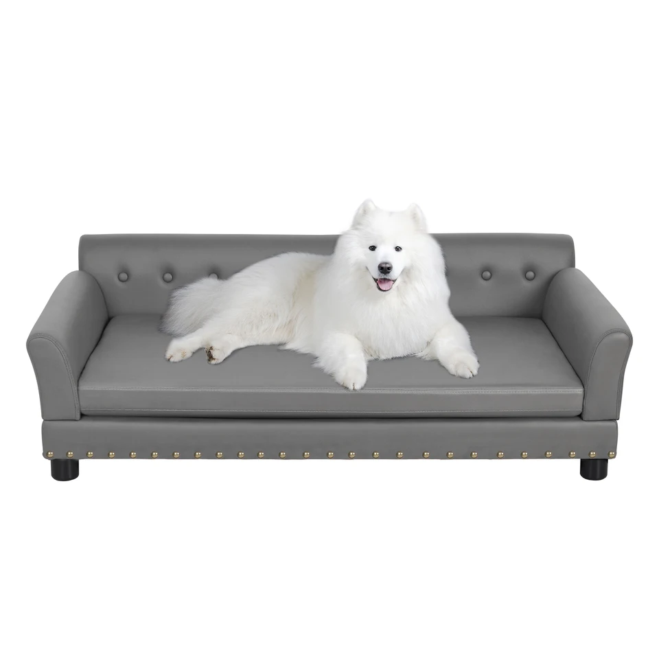 Stylish Elevated Dog Sofa Bed for Large Dogs