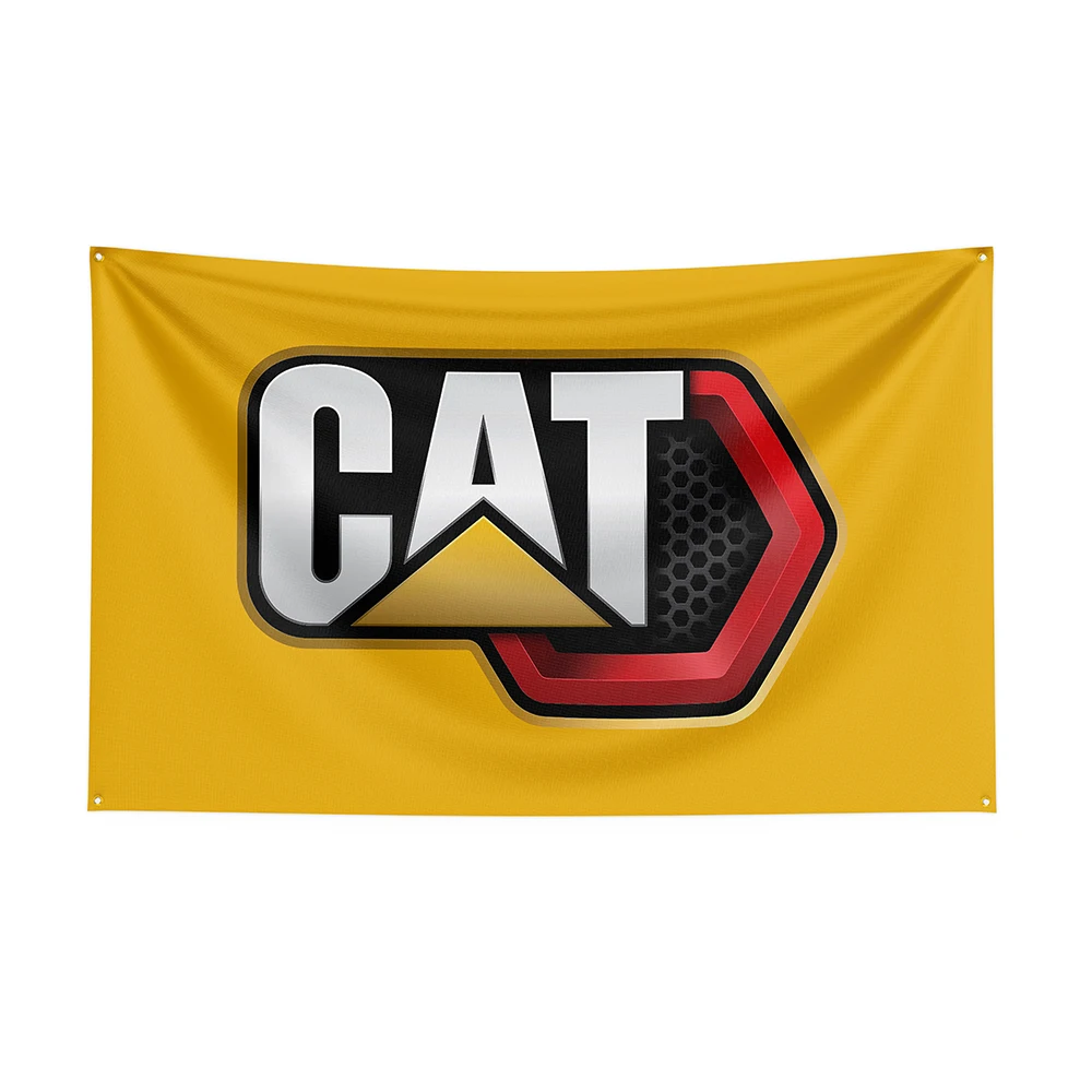 

3x5Ft CATs Flag Polyester Printed Mechanical Tool Banner For Decor