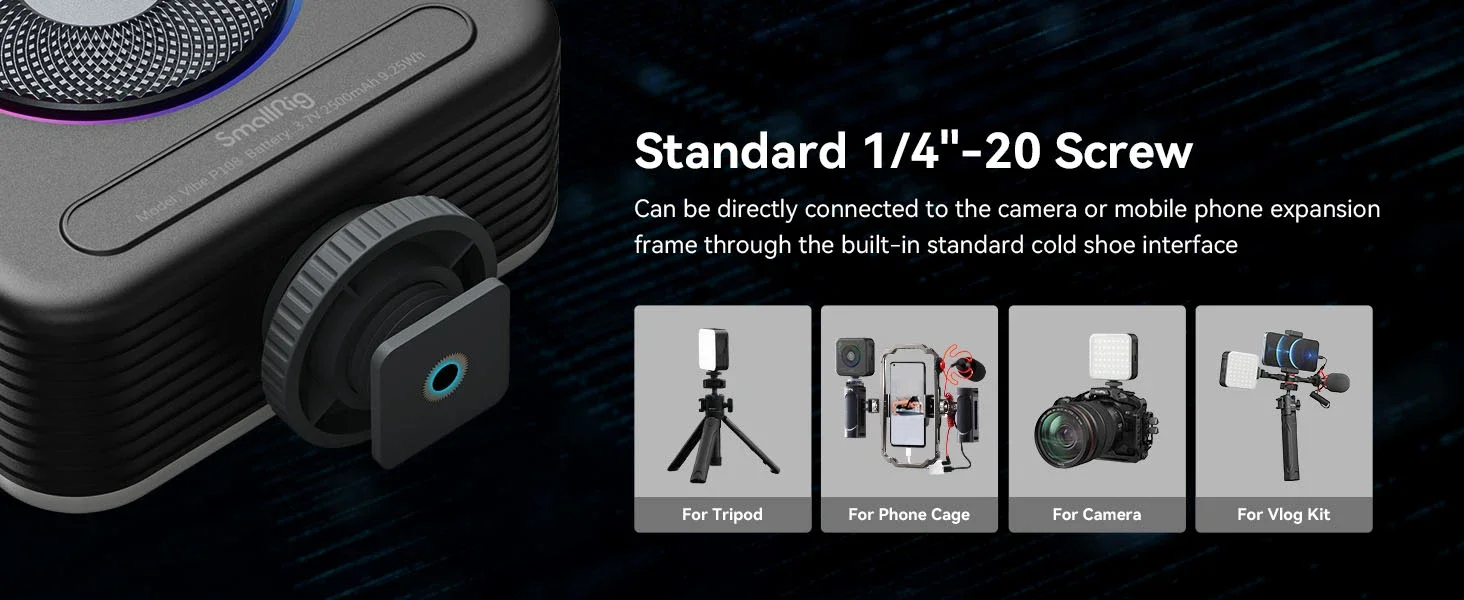 SmallRig P108 RGB Video Light 360° Portable LED Camera Photography Lighting 2500