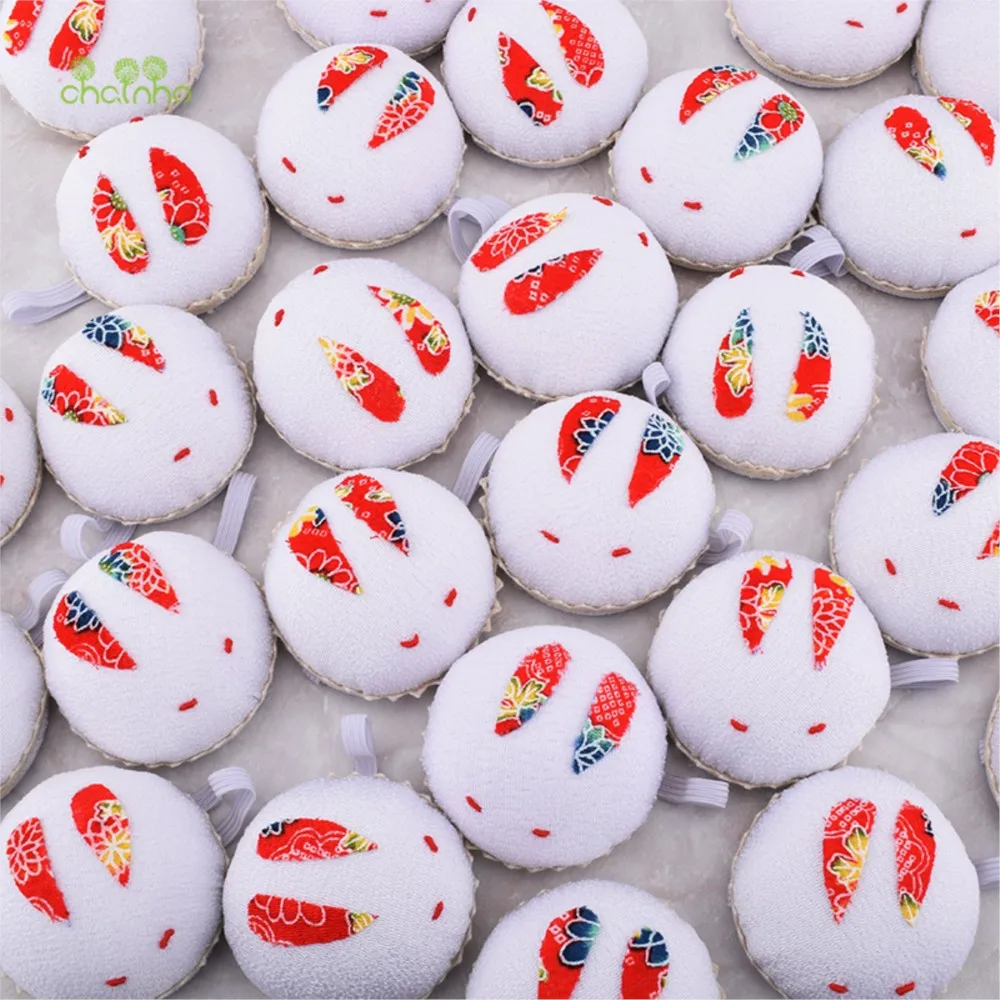 Chainho,Pin Cushion With Elastic Band,Wear On The Wrist,DIY Sewing & Quilting Accessory,Needlework Tools,1 Piece,Diameter:6CM